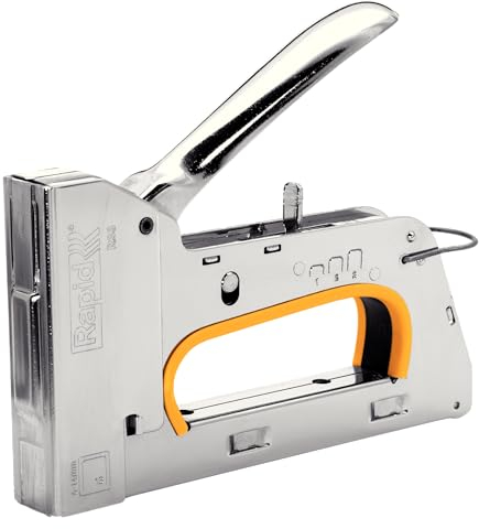 Rapid PRO R33 Handtacker - Kompakter Tacker aus Stahl für Holz und Stoffe, für Typ 13 Klammern (6-14 mm), Ergonomisch, Rückschlagfrei, Zum Polstern und Dekorieren