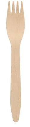 PAPSTAR 1.000 Einweggabeln aus Holz 16,5 cm Einweggeschirr Holzgabeln