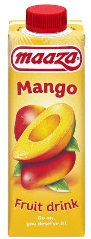 Maaza Mango Fruit Drink, Jus de fruits à savourer, 8 paquets (8x330ml)