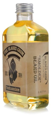 Best Beard Oil 8.45oz Bottle - Smolder Beard Oil - Promote Healthy Growth - Beards Care - Beard Softener - A few drops & oils will shine your beard and mustache and make them softer. Made In The USA