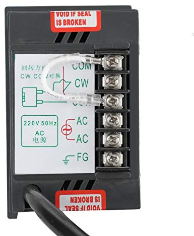 Controlador de velocidad del motor, Keenso AC 220V 50Hz 15-400W Controlador de velocidad del motor sin escalones ajustable, Interruptor de control de velocidad digital 0-1450 rpm(250W)