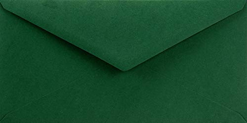 Netuno 25 Kuverts Dunkelgrün DIN lang 11x22 cm edel und elegant | 115g Sirio Color Foglia · hochwertige grüne Briefumschläge für Weihnachten, Advent, Nikolaus, Einladungen & Grußkarten