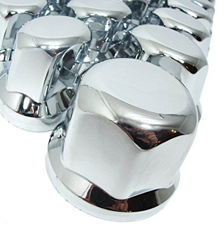 Promo Link 200x Kratzfestes Fell Universelle LKW Radmutterkappen 32mm Chrom Schlüsselweite Anhanger Auflieger