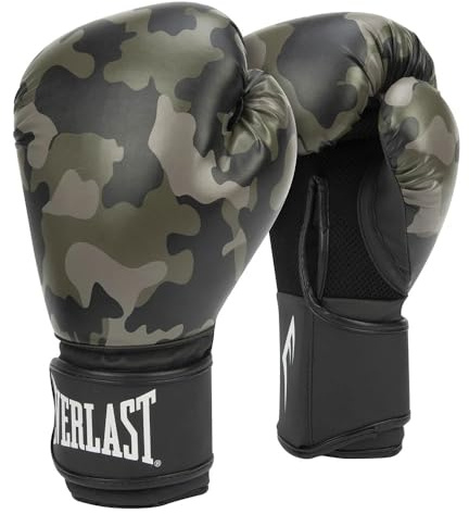 Everlast Spark Boxhandschuhe, Kunstleder-Handschuhe für Sandsack, Pratzen & Fitness, mit Klettverschluss, ergonomischem Daumen & Formschaum – Original Everlast Ausrüstung