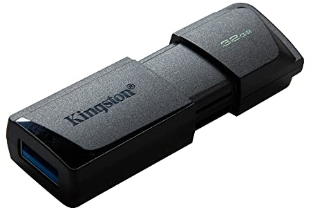 Kingston DataTraveler Exodia M DTXM/32 GB USB 3.2 Gen 1 - con cappuccio mobile, Nero