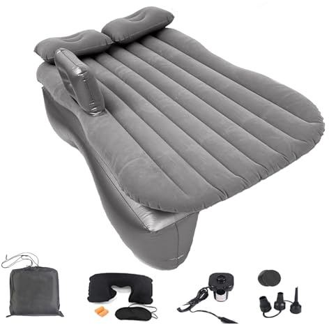 Onirii Uppblåsbar SUV luftmadrass, säng, förtjockad, bil, camping, luftmadrass, säng med luftpump, lastbil, sängmadrass, bärbar bil, resemadrass, bil sovmadrass säng för universell SUV (bil madrass