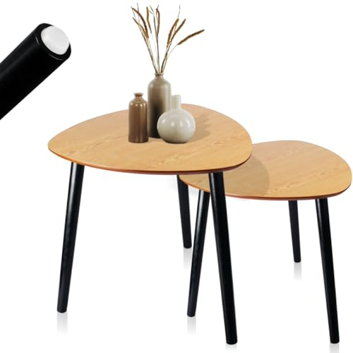 2er Set Beistelltische Satztisch platzsparend Blumentisch Couchtische Kaffeetisch