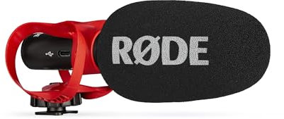 RØDE VideoMic GO II Microfono a canna ultra-compatto per fotocamere con uscite da 3,5 mm e USB per cinema, creazione di contenuti, podcasting e videochiamate