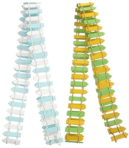 PHENOFICE 2piezas Mini Vallas De Madera Decorativas para Casa De Muñecas De Miniatura