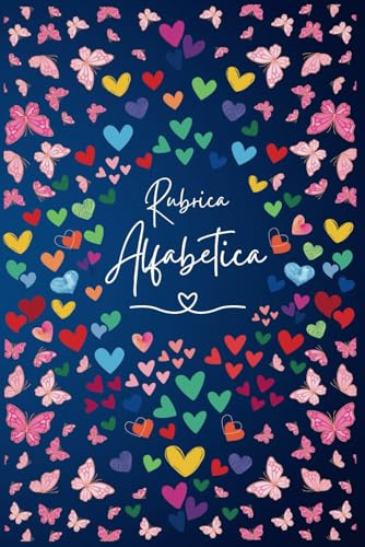 Rubrica alfabetica: Quaderno A5 a Righe con 4 pagine per ogni lettera- 104 Pagine in ordine alfabetico dalla A alla Z