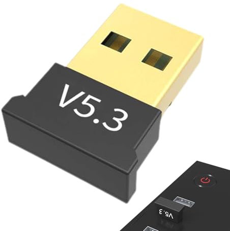 Ultimi adattatori 5.3 - Adattatore USB 5.4 per PC portatile, dongle trasmettitore wireless da 20 M per, Plug and Play, trasferimento wireless per cuffie altoparlanti tastiera s