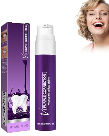 Hppsctink Zahnpasta, 50ML Lila Zahnpasta, V34 Lila Zahnpasta, Zahnpasta zum Entfernen von Flecken, Reinigen von Zähnen,toothpastes