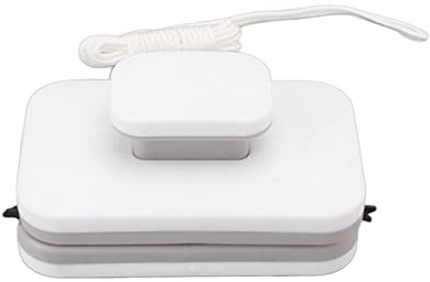 WPKD BLUEIY Nettoyeur de fenêtre magnétique, double face, grande poignée, outil de nettoyage de fenêtre en plastique robuste et sûr pour vitres de bureau, essuie-glace magnétique, 30,5 cm