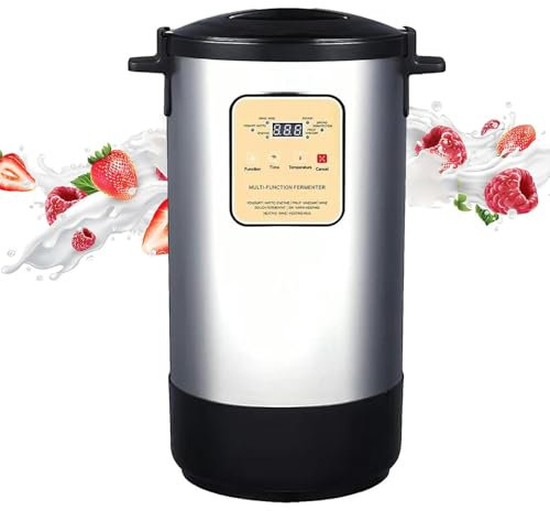 Yogurtera digital automática de 12/18 l con control de temperatura y fermentador eléctrico para uso comercial en bares y hogares.,12L