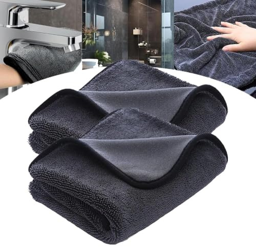Ultra-Wipes Trockentuch Dusche, 40 * 60CM Shiny Bath Wundertuch, Ultra Wipes Trockentücher Auto Trockentuch, Super Saugfähig, Microfibre Car Cleaning Cloth, Trockentücher (2)