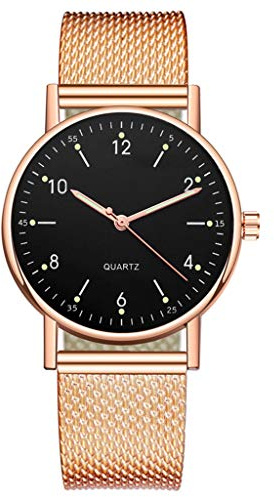 Montre à quartz senior avec cadran en acier inoxydable pour femme, b, taille unique, Bracelet