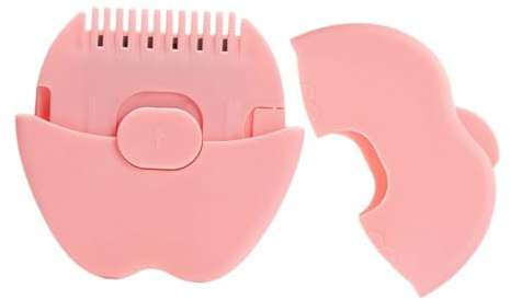 HONMEET 2-in-1 Kinderhaartrimmer mit Spliss Funktion und Pony Trimmer Tragbares Design aus Metall und Kunststoff Einzigartig Apfelförmig für Sanftes Haarschneiden und Styling