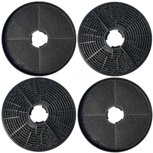 4-Pack CBCF002 Activated Carbon Filters Compatible with CIARRA Cooker Hood Models CBCS6201, CBCB6201, CBCB6736C, CBCS6906D, CBCB6906D, CBCS9201, CBCB9201, CBCB6750C, CBCB6736D, CAB6750, CBCB6725