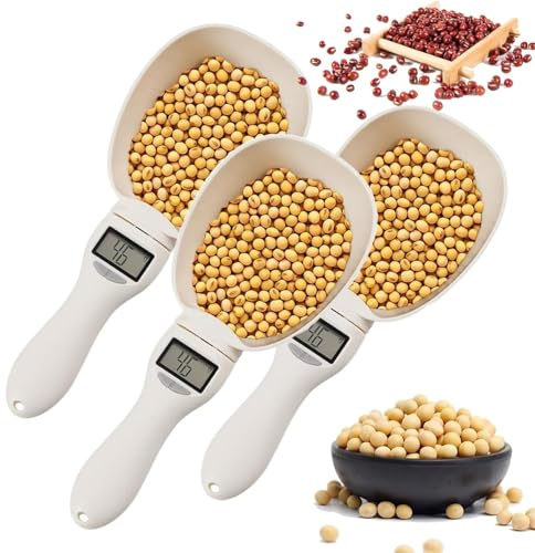 Cuillère à mesurer numérique 800 g/0,1 g – Pelle de cuisine électronique de haute précision avec écran LCD pour la cuisson, la cuisine, le café, la nourriture pour animaux domestiques, contrôle des