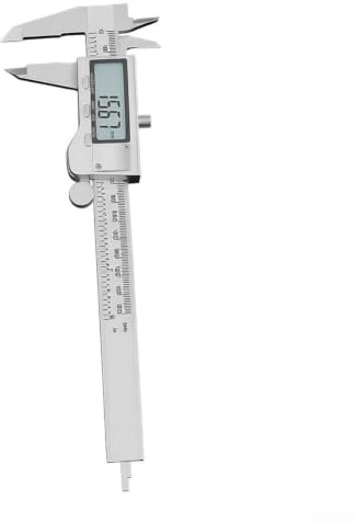 Calibrador de metal profesional 150mm Calibrador digital Vernier con función de apagado automático y medidor de profundidad para uso industrial (A)