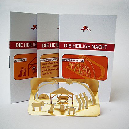 Hetmanek Krippenbausatz im Scheckkartenformat