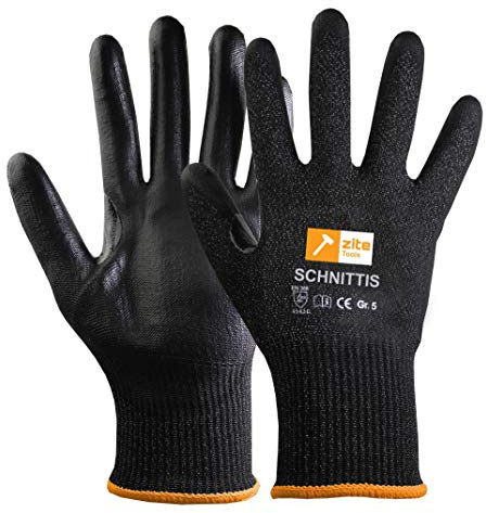 Zite Tools Schnittschutz-Handschuhe Kinder - Schutzhandschuhe zum Schnitzen | und mehr - EN388 Level 5/5 - Diverse Größen (Größe 5)