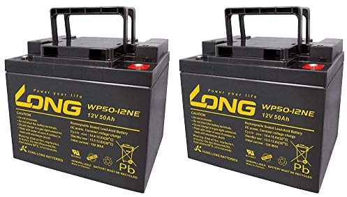 Ersatzakku Orthopedia Ortocar 3/4 Delux 2X Kung Long 12V 50Ah Blei Akku Zyklenfest AGM VRLA AKKUman Edition