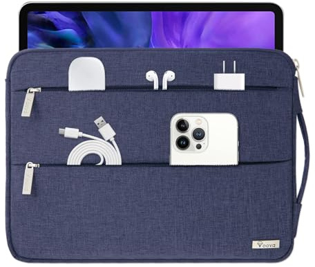 Voova Laptop Hülle 14 14.6 Zoll Wasserdicht Laptophülle Laptop Tasche mit Handgriff Laptop Sleeve Notebook Case für MacBook Air Pro Lenovo ASUS Acer Samsung Dell HP Laptoptasche Blau