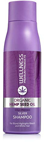 Wellness Premium Products Blonde Brilliance Silver Shampoo | Hemp & UV Filter Formula to Combat Brassiness | Vegan & Gluten-Free, 500ml