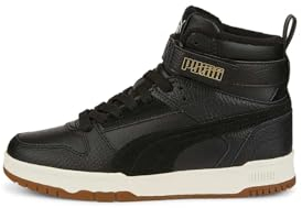 PUMA Unisex Kinder Rbd Game Wtr Jr Sneaker, Puma Black Puma Black Puma Team Gold, 36 EU
