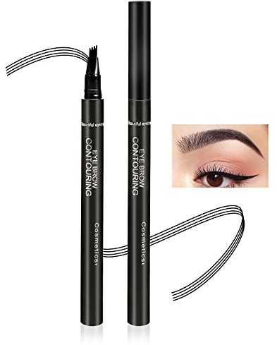 Boobeen Eyebrow Pen Líquido impermeable para cejas, lápiz de cejas con aplicador de precisión, crea un maquillaje de cejas natural