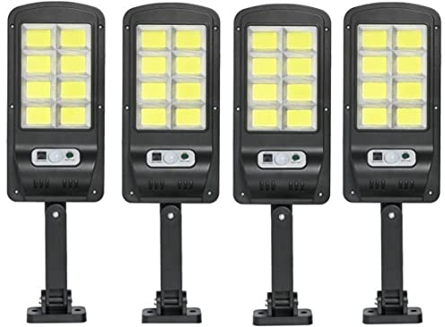 Rheme Solar Lights Outdoor,PIR Motion Sensor Wall Security Lights Outdoor Street Garden Lamp Wall Lamp Waterproof Security Light with 180° Outside Wall, Garden, Street, Porch (4 Pack)
