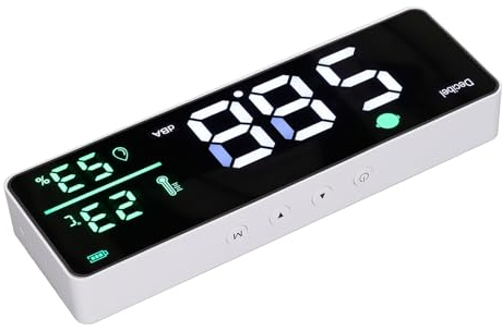 Schallpegelmesser, Großer LED-Bildschirm, Wandbehang, Lärm-Dezibel-Messgerät, Temperatur- und Feuchtigkeitsmesser