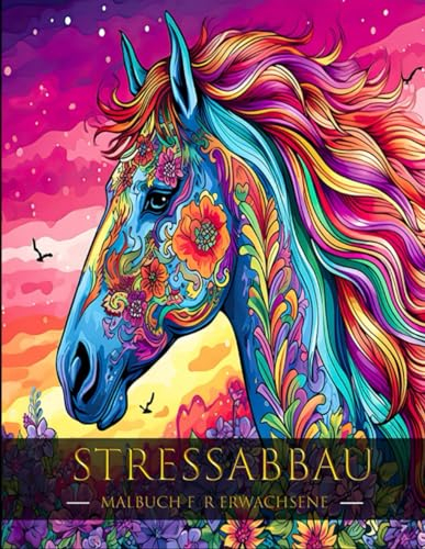 Stressabbau: Malbuch für Erwachsene Mandala Tier Design