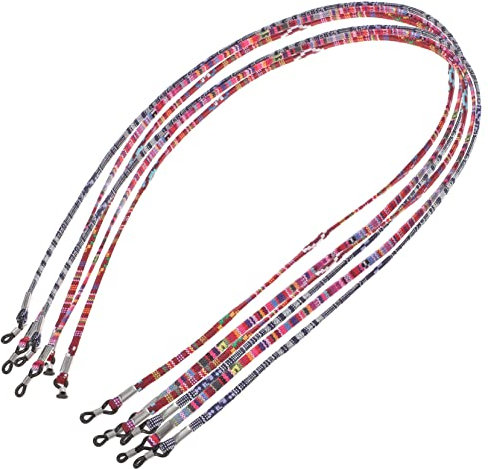 HOMSFOU 6 Stück Bunte Brillenkordel Brillenband Für Herren Brillenband Für Kinder Brillenband Für Herren Brillenband Halskettenband Sicherheitsbrillen-Lanyard Kinder-Stoff
