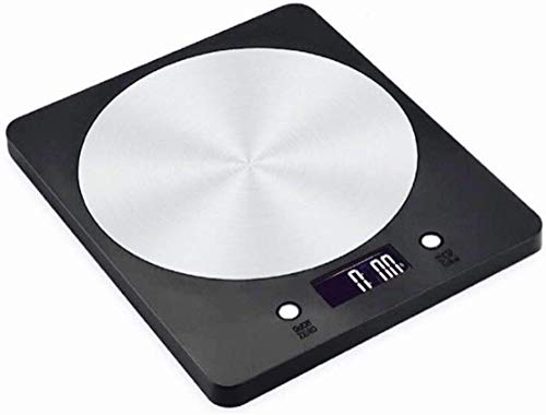 Bilancia da Cucina, Scala di pesatura Alimentare Digitale da 11 libbre / 5 kg di Cottura Elettronica in Scala Alimentare, Bilancia, accurata, per casa e Cucina (Nero)