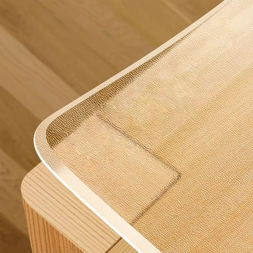Eiauiuo Schutzfolie für Tisch Transparente Tischdecke Einseitig Matt Tischfolie Geruchsneutral Lebensmittelkontakt Glas Tischschoner 2mm/3mm Wasserdicht und Abwaschbar Outdoor Schutzdecke Tischauflage