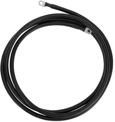 VekAuto 1 Pc Battery Inverter Cable 2 AWG Gauge 9FT 5/16 Lug Battery Cable Universal for Car Vehicle Boat RV Solar Tinned Copper Black