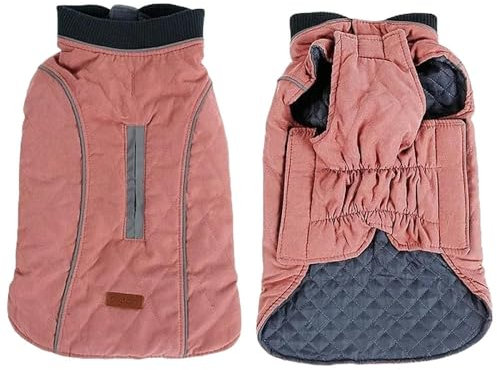 PJKHJUY Hundebekleidung Hundekleidung Set Haustier Warme Jacke Weste Bequeme Dicke Weste Kleidung-rosa-XL