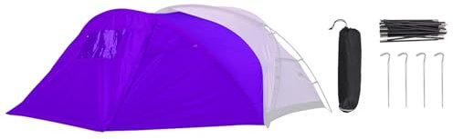 Geräumiges Outdoor-Zelt für Familien-Camping mit verlängerter Vorderseite und Baldachin, einfache Einrichtungen, Campingzelt