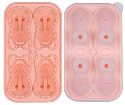 Moldes de hielo francés, moldes para bandejas, moldes 3D para bebidas, helados, cafés, cócteles, silicona