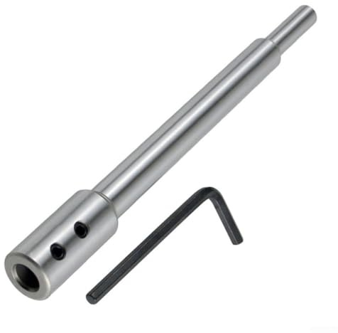 babominimer Drill Bit Extension for 3/8 Inch Round Shank Saw Metal Connector Rod Extra Long 173mm Hex Spanner Woodworking Deep Drilling Tool