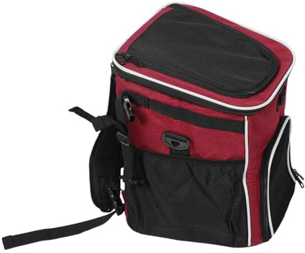 Toyvian Pet Carrier Backpack för Cykling med Andningsbar Mesh Stabil och Avtagbar Hundväska med Dubbel Axelrem för Utomhusresor och Cykelhållare Enkel att och Bärbar Hundväska