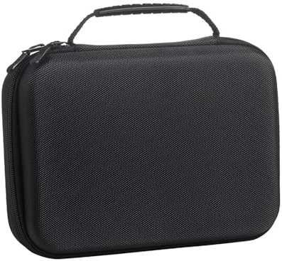 LeeQinersw Double Controllers Carrying Case EVA Carry Bag Double Zipper Waterproof Gaming Controller Hard Shell Carrying Case, Black
