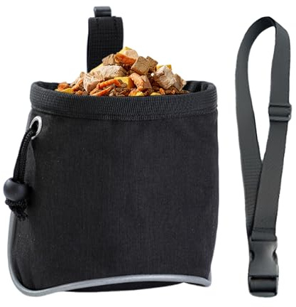 Hund godisväska | Snacksväska med bälte för valpar | Snackväska för träning av husdjur – för utomhus hem resor träning promenader camping vandring