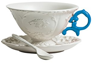 Set da Te' in Porcellana I-Wares con Manici col. - Azzurro