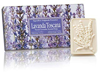 Lavendelseife, handgemachte italienische Seife aus Fiorentino, 3 St je 125g,