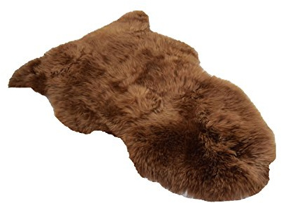Naturasan Peau d'agneau / Peau de mouton - Tannage Ecologique, Marron, 90 -100 cm