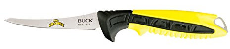 Buck Erwachsene Anglermesser Filetiermesser, Modell 032 Mr. Crappie, Stahl 420HC, Thermoplast Nylon-Griff, Kunststoff-Scheide, Mehrfarbig, One Size, 181711