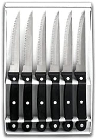 Lacor 39060 - Set 6 cuchillos Chuleteros Dentados Classic - Uso Profesional | Listo para el uso diario en cocina; diseñado para acompañarte en tus preparaciones diarias con comodidad y buen resultado